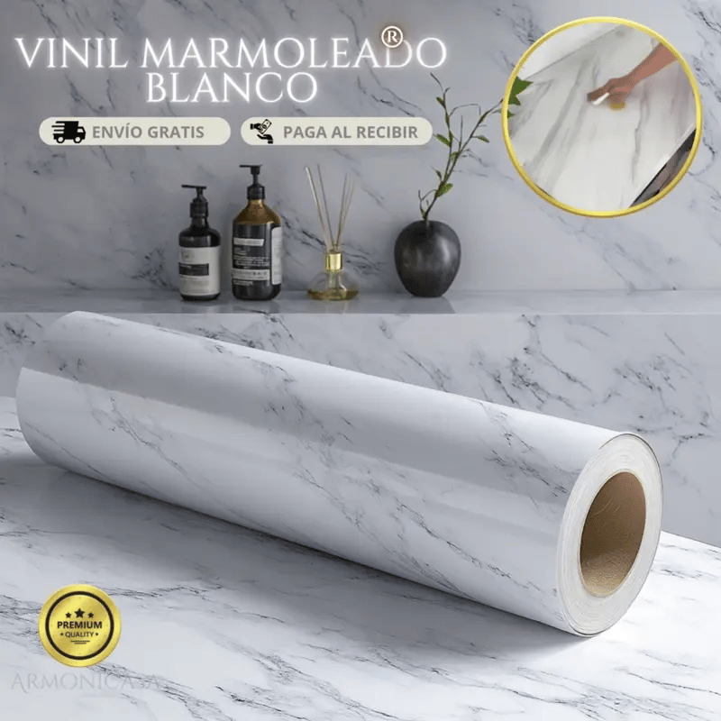 Vinil Adhesivo Marmol Blanco Elegant Marble®